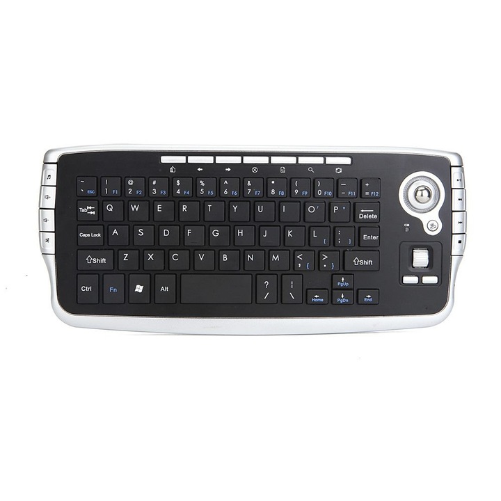 Telecomanda cu trackball 78 taste 2.4GHz negru 26x12x2.5cm