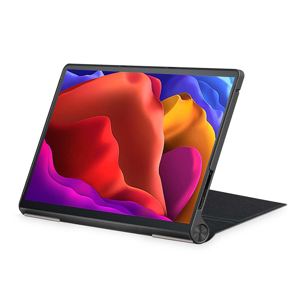 Husa tableta Lenovo Yoga Tab 13, negru, 2 pozitii, sticla 9H 0.3mm