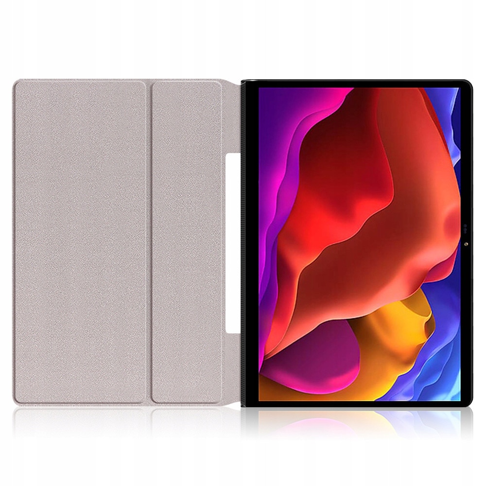 Husa tableta Lenovo Yoga Tab 13, negru, 2 pozitii, sticla 9H 0.3mm
