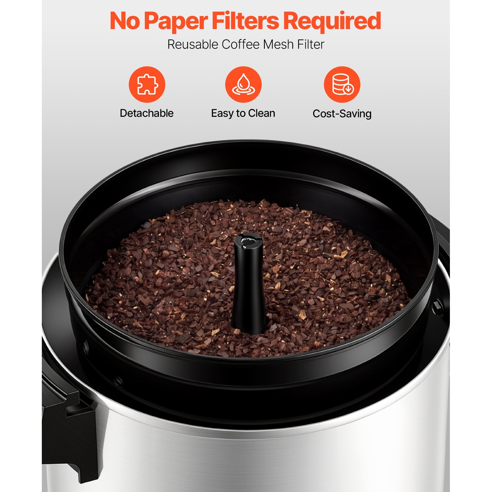 Percolator cafea comercial cafetiera profesionala, Dispenser bauturi fierbinti 6, 3 L, Putere 1190 W, Fierbere rapida, Robinet antipicurare, Control temperatura