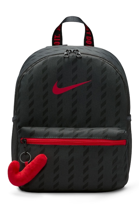 Nike, Малка раница JDI с шарка, Червен, Черен, Антрацитно сиво