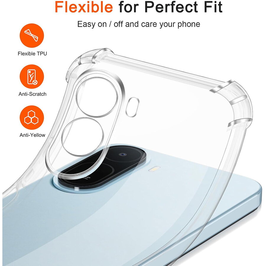 Husa pentru Xiaomi Redmi A7 Pro 4G - Techsuit Shockproof Clear Silicone - Clear