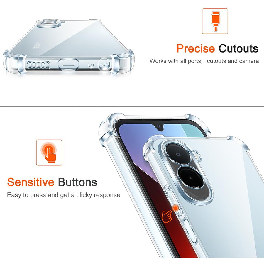 Husa pentru Xiaomi Redmi A7 Pro 4G - Techsuit Shockproof Clear Silicone - Clear