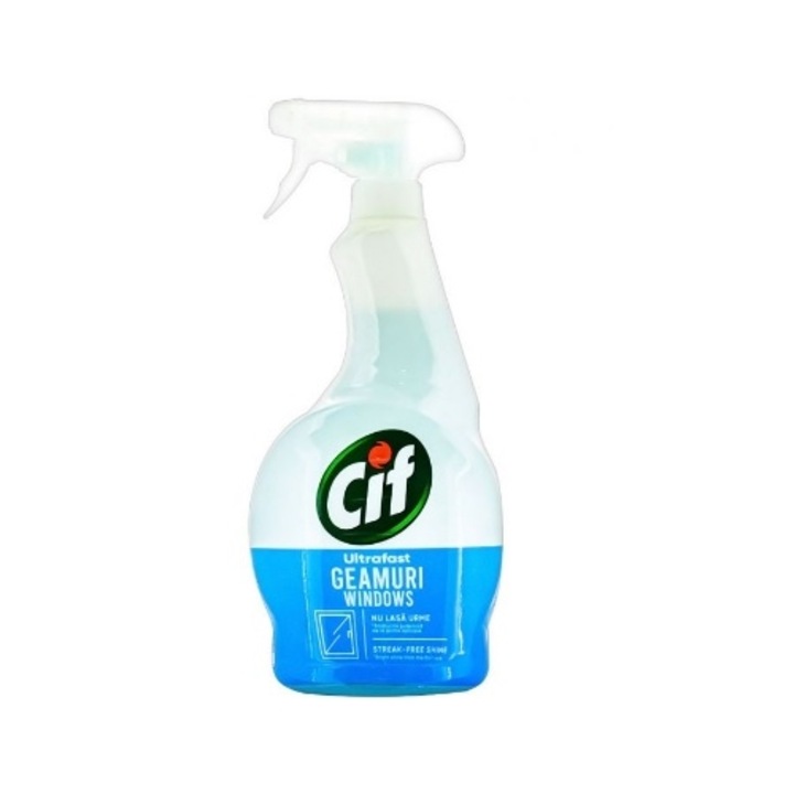 Spray pentru curatare geamuri, Cif, 500ml, Albastru