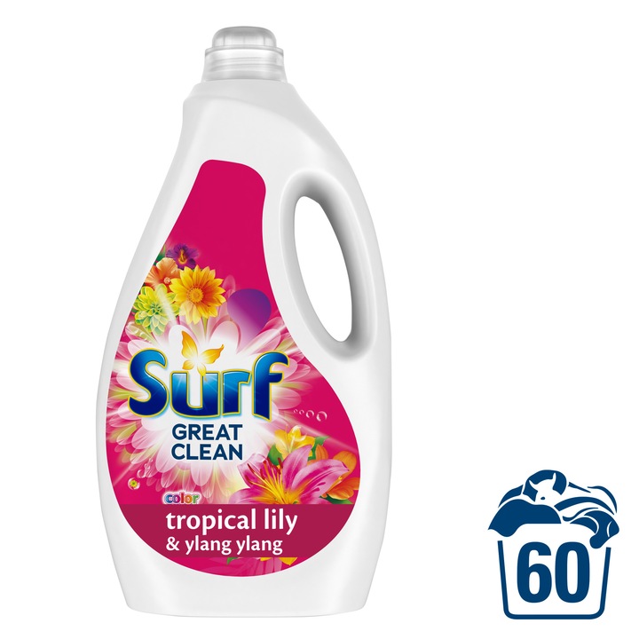 Surf mosógél 60 mosás, 3 l, Tropical