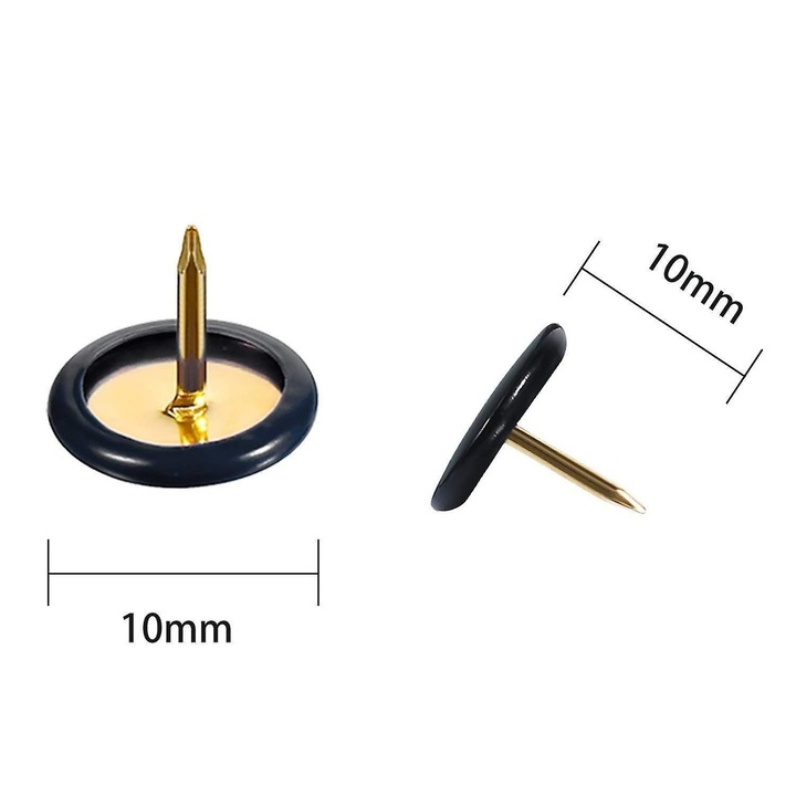 Комплект кабърчета пластмасови цветни 10 цвята 10x10mm 300 бр