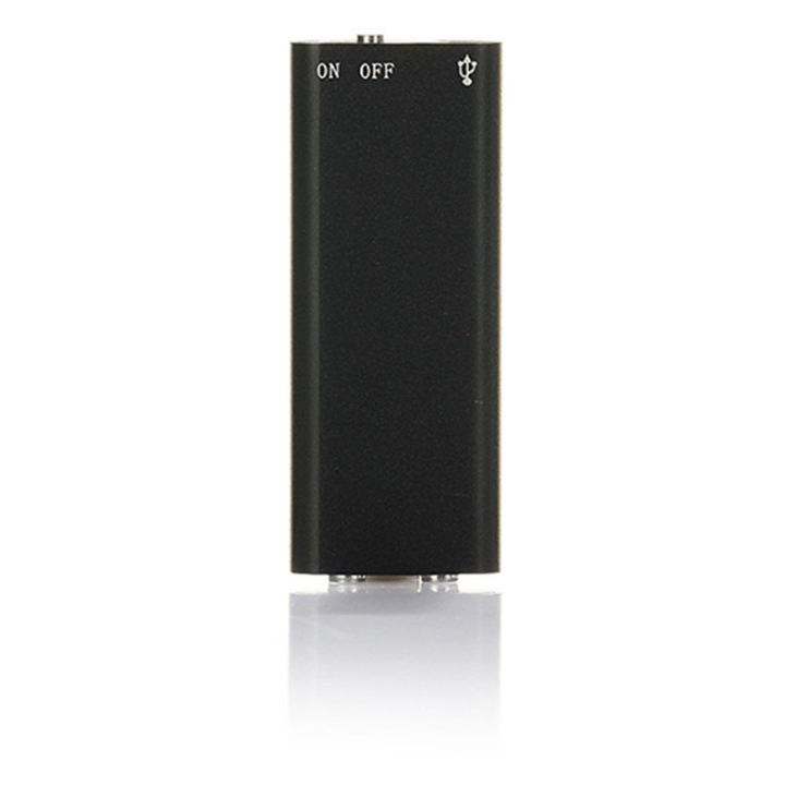 Диктофон MP3 8GB, ABS, USB 2.0, 4800 мин, черен, 35гр