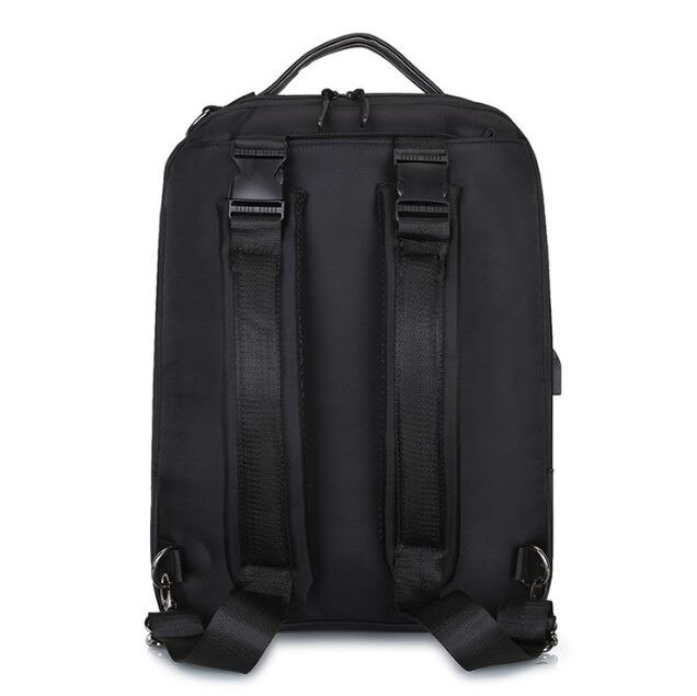 Rucsac barbati, multifunctional, USB, mov, 30x13x41cm