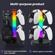Fejhallgató és gamer kontroller tartó többszínű RGB világítással 15x28cm