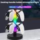 Fejhallgató és gamer kontroller tartó többszínű RGB világítással 15x28cm