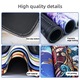 Mousepad extra mare, textura abstracta, negru, 90x40cm