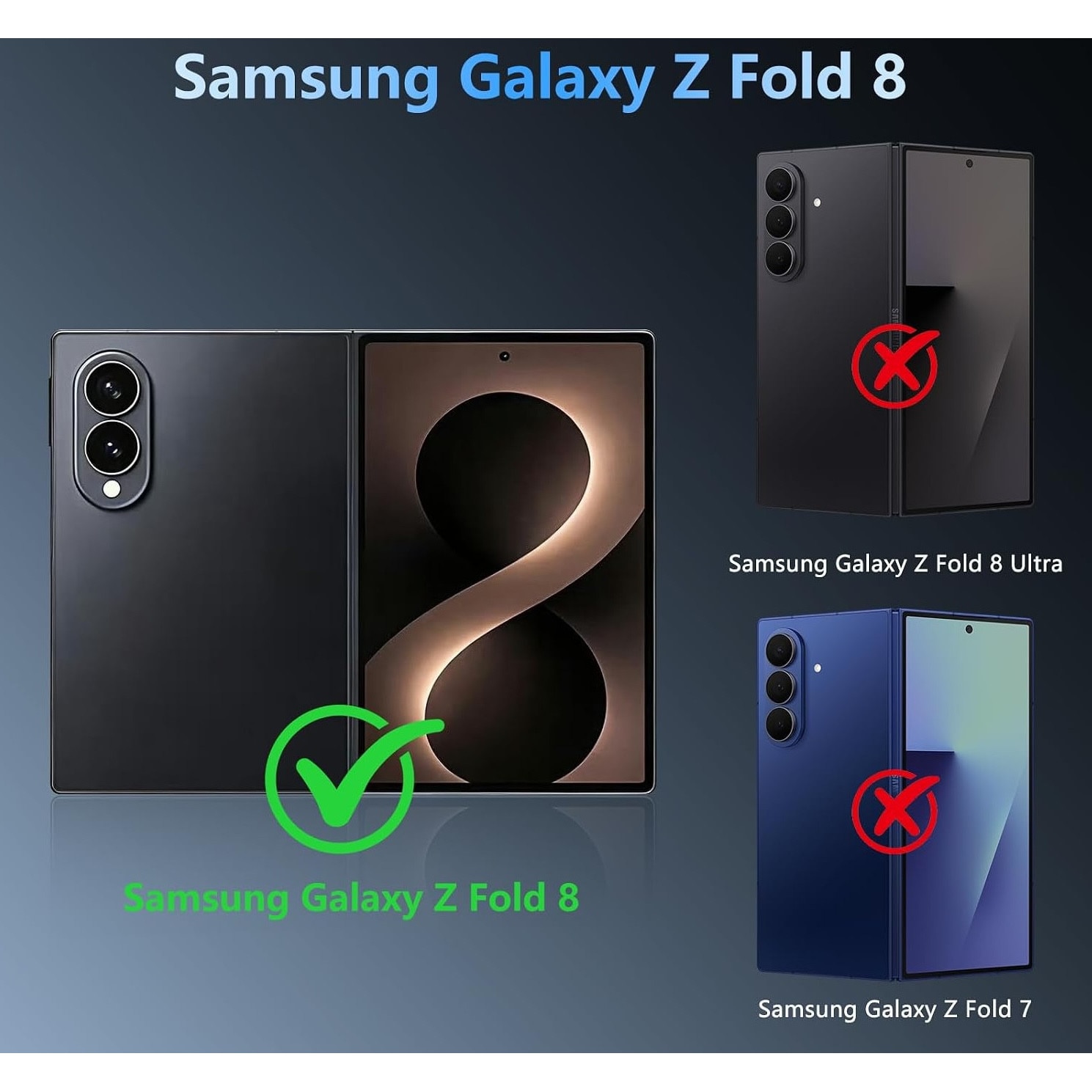 Husa pentru Samsung Galaxy Z Fold 8 cu MagSafe Crystal Clear Back Series - transparent