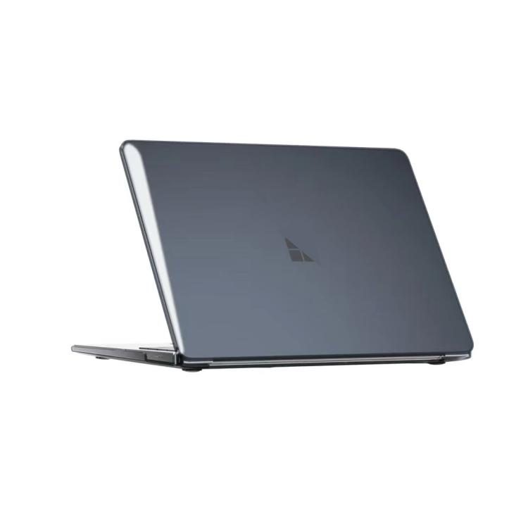 Husa pentru Microsoft Surface Laptop 13,5" K0403-emagCJ-29523, ultra-subtire, carcasa rigida cu protectie anti-soc si anti-zgarieturi, orificii de ventilatie, gri metalic