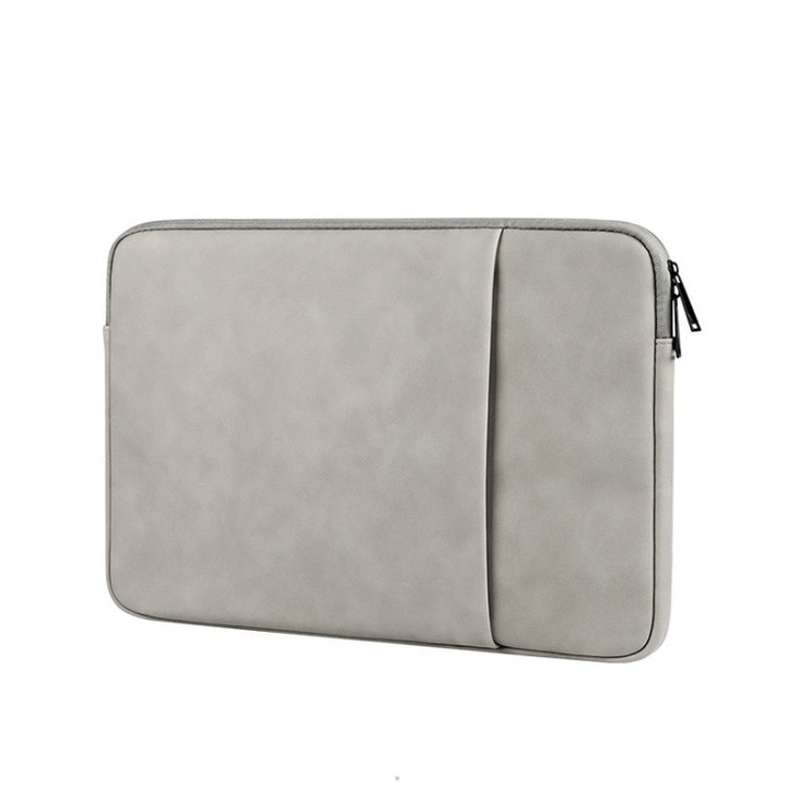 Geanta laptop impermeabila, 14.1-15.4 inch, piele de oaie, rezistenta, negru, 39x28x3cm