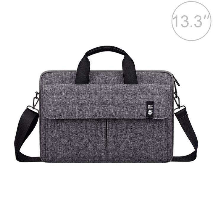 Geanta laptop 15.4 inch nylon multistrat rezistenta la apa 40x28x3cm
