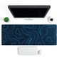 Mousepad extra mare, textura abstracta, negru, 90x40cm
