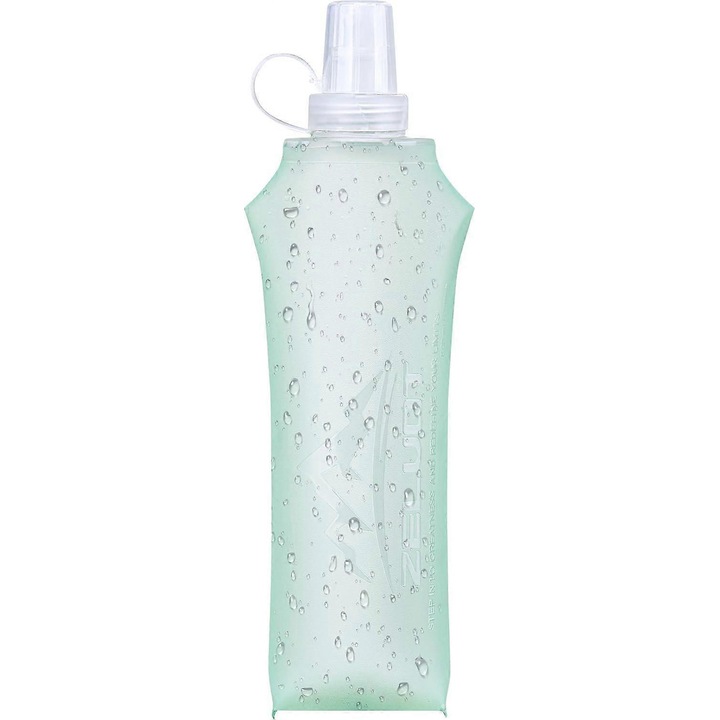 Bidon pliabil 500ml, silicon, verde, 50g