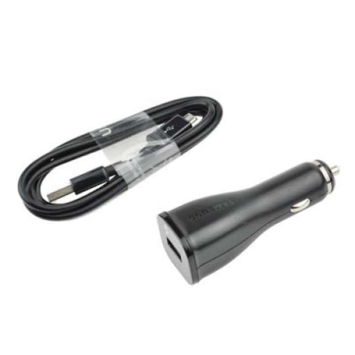 Autós töltő 12/24V Samsung EP-LN915UBEGWW Micro USB, 2A, adaptív autós gyorstöltő, fekete, buborékfólia