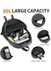 Rucsac drumetie 35L, pliabil, rezistent la apa, gri