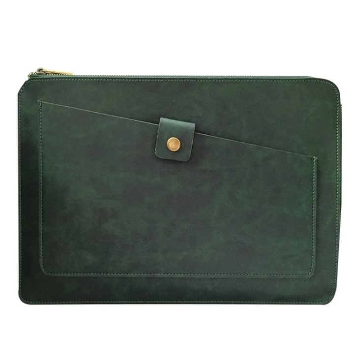 Geanta laptop piele naturala 11.6 inch negru