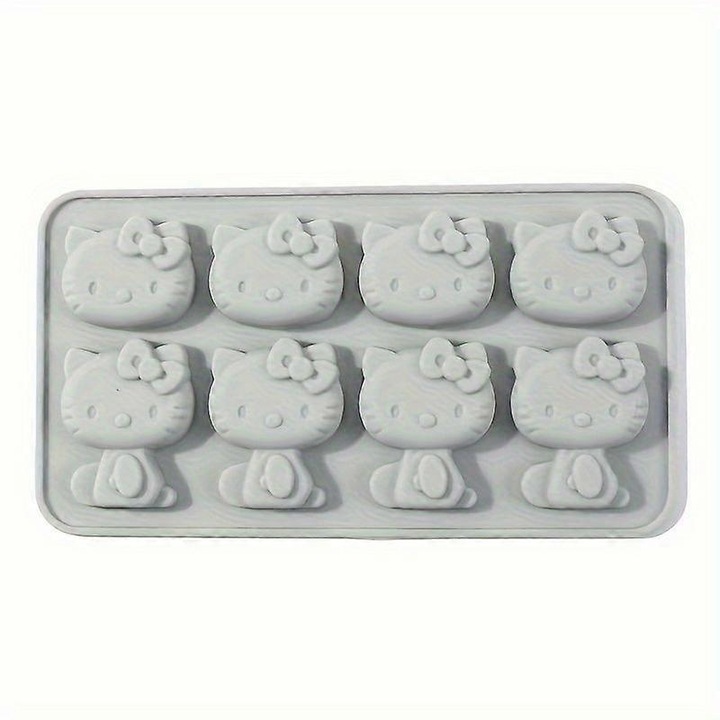 Forma silicon pisica, flexibila, gri, 1 inch