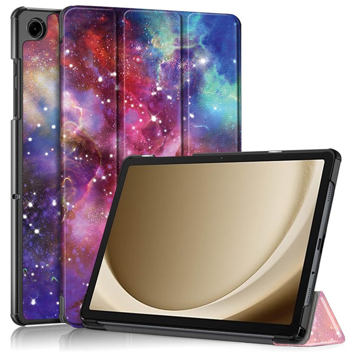 Husa protectie pentru Samsung Galaxy Tab A11 Plus 11 inch SM-X230 SM-X236, din PU, functie magnetica, protectie anti-zgarieturi si anti-soc, functie Sleep/Wake, Colorat