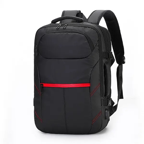 Rucsac laptop impermeabil USB 15.6 inch negru 45x30x14cm