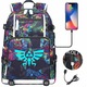 Rucsac laptop Oxford multicolor 30x15x47cm unisex