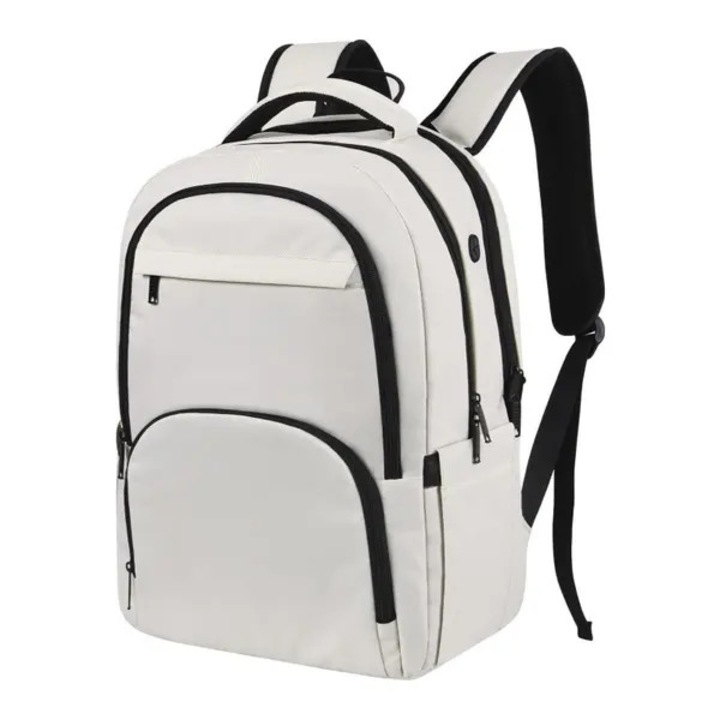Rucsac laptop 15.6 inch, rezistent la apa, bej, 45x30x18cm, capacitate 24L