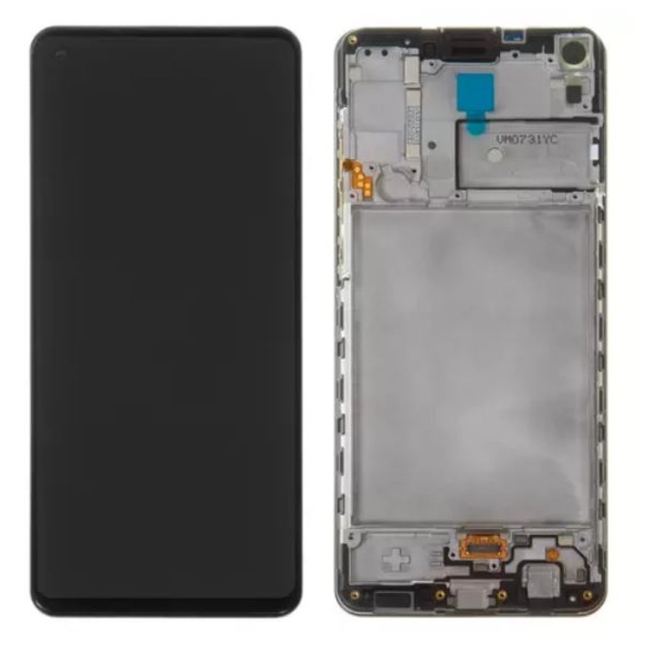 LCD kijelző érintőképernyővel és kerettel, Digital One, Samsung A21S A217-hez