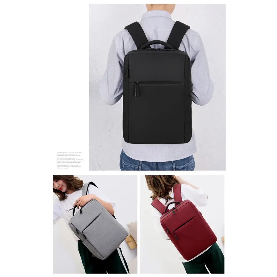 Rucsac laptop 14L cu port USB, usor, negru