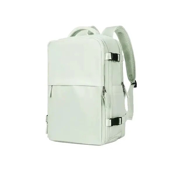 Rucsac multifunctional 35L, impermeabil, cu port USB, buzunar pentru pantofi, verde menta, 43x30x20cm