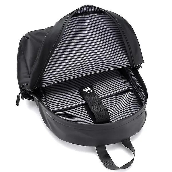Rucsac casual barbati, capacitate mare, nylon, gri, 45x30x15cm