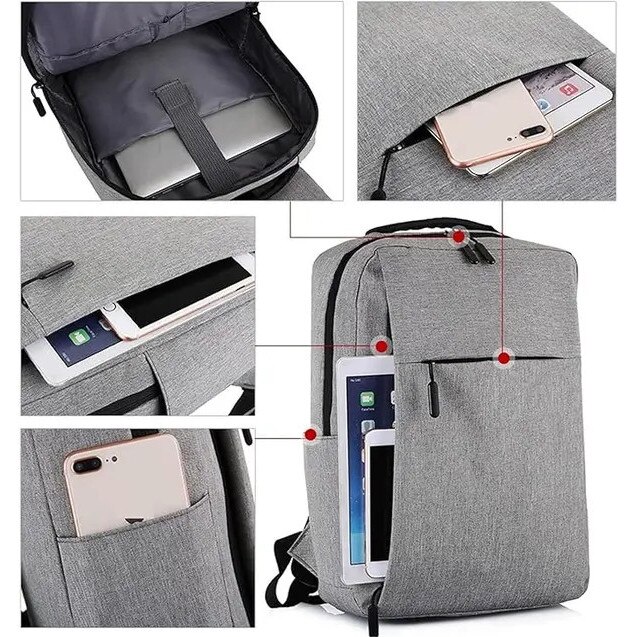 Rucsac laptop set 3 piese Oxford albastru