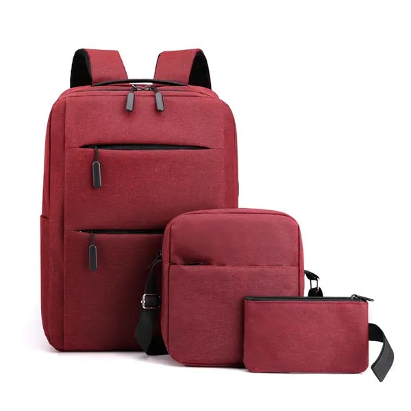 Rucsac laptop set 3 piese Oxford albastru