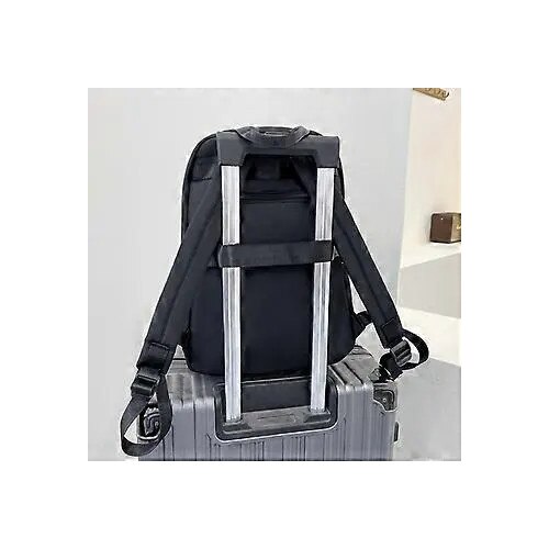 Rucsac laptop negru, rezistent la apa, cu port USB, 180° deschidere, 45x30x15cm