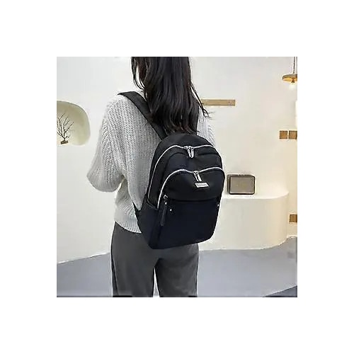 Rucsac laptop negru, rezistent la apa, cu port USB, 180° deschidere, 45x30x15cm