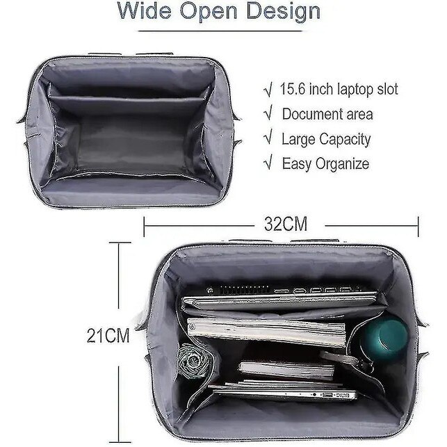 Rucsac laptop 15.6 inch negru compartiment antifurt ergonomic