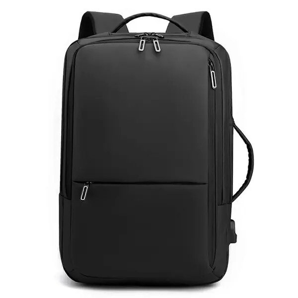 Rucsac laptop 16 inch, rezistent la apa, USB, negru, 30x40x17cm