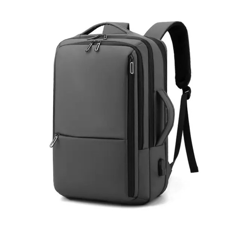 Rucsac laptop 16 inch, rezistent la apa, USB, negru, 30x40x17cm
