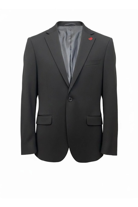 Sacou Elegant pentru Barbati, Croiala Moderna din Material Fin, Look Rafinat si Sofisticat pentru Tinute Elegante sau Evenimente Speciale, Negru