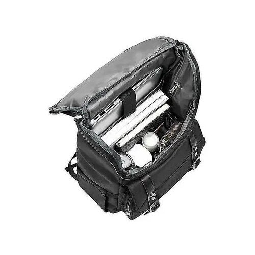 Rucsac laptop vintage rosu cu port USB si multiple compartimente 45x30x15cm