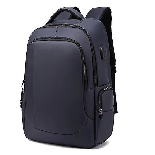 Rucsac laptop 15.6 inch, USB, albastru, 30x45x15cm