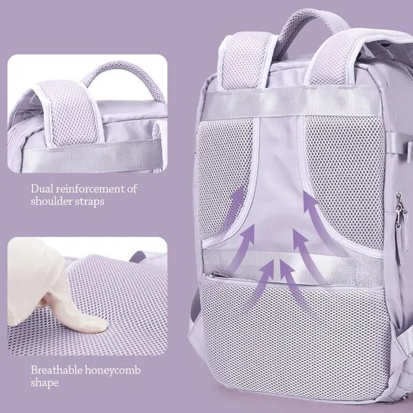 Rucsac laptop multifunctional, 42x31x17cm, multicolor