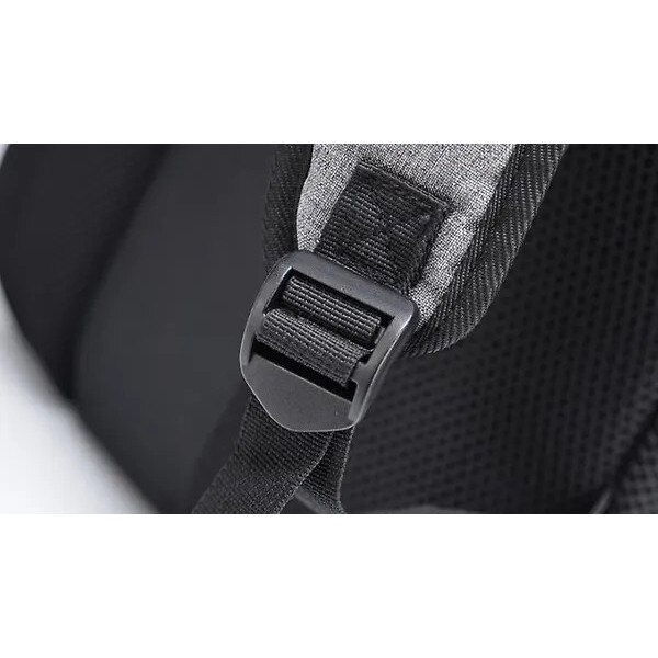 Rucsac laptop 15.6 inch, Oxford, poliester, negru, 45x30x15cm