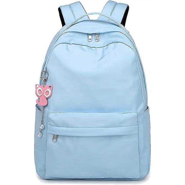 Rucsac scolar, impermeabil, 42x30x14cm, albastru, usor 400g