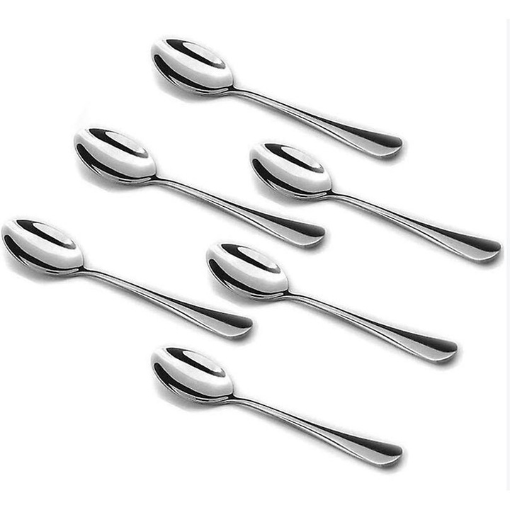 Set 6 lingurite inox 20.4cm pentru ceai cafea desert
