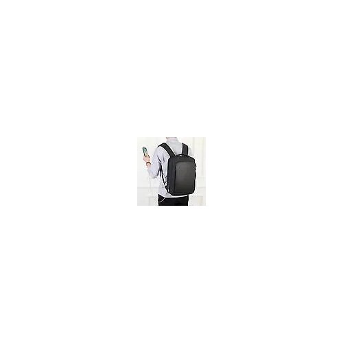 Rucsac laptop cu port USB, anti-furt, rezistent la apa, compartiment pentru laptop 15.6 inch, cu bretea pentru troler, model IZO-CJ-K0502-2026-0721-5354, negru
