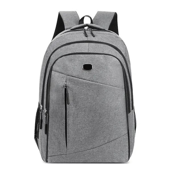 Rucsac Oxford pentru barbati, capacitate mare, gri, 17 inch