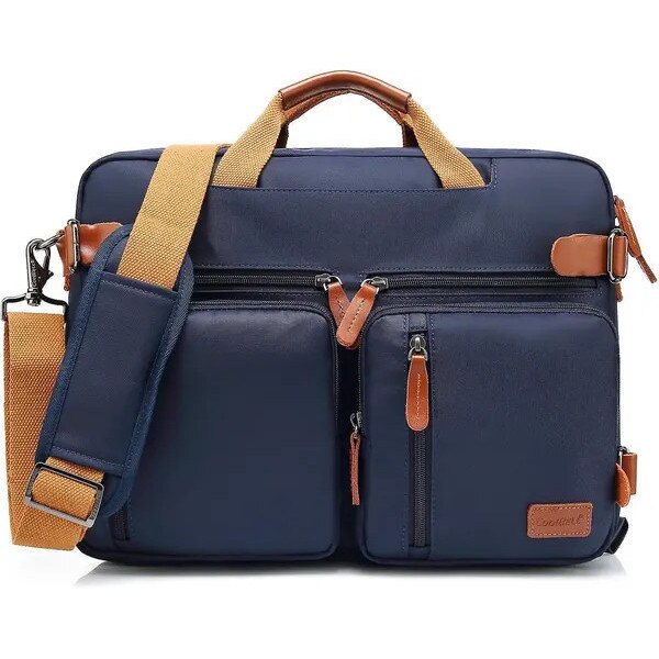 Geanta laptop multifunctionala 17.3 inch negru 48x13x35cm, rucsac geanta umar servieta